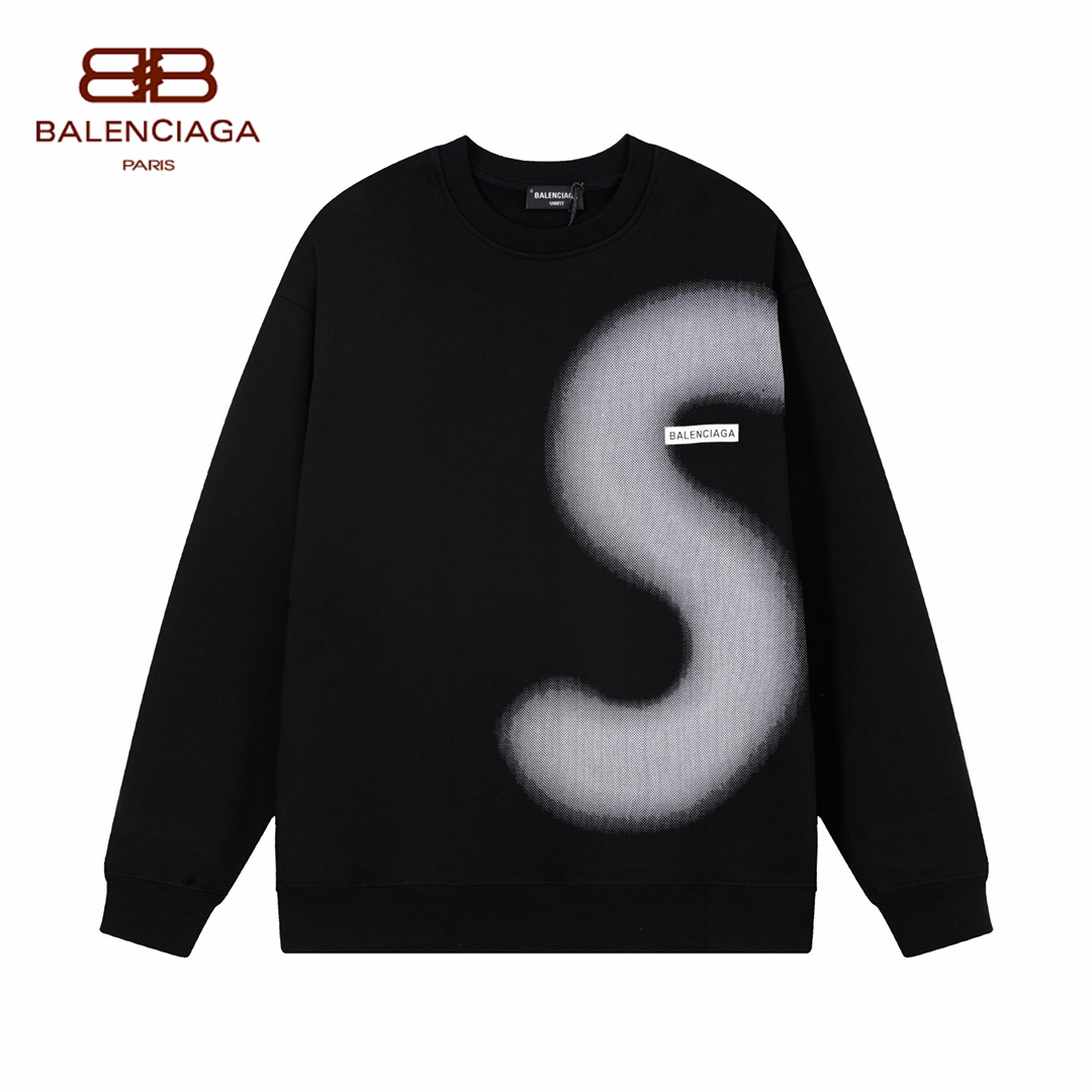 【BALENCIAGA 公式旗艦店】バレンシアガ 丸首の衛衣 スウェット ご好評に付き再入荷！