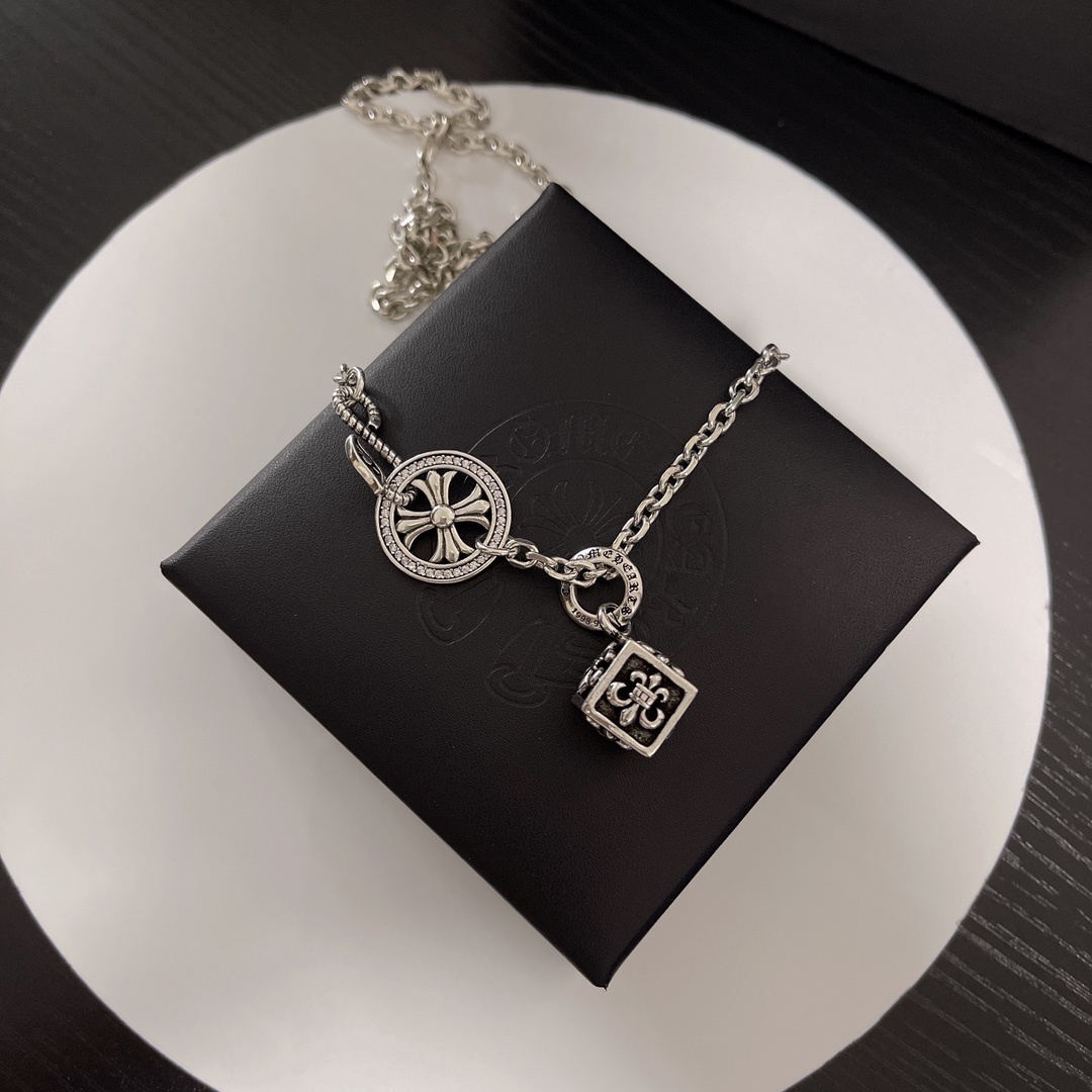 【CHROME HEARTS】ネックレス、新しいネックレス万能シンプルファッションオーナメント240812