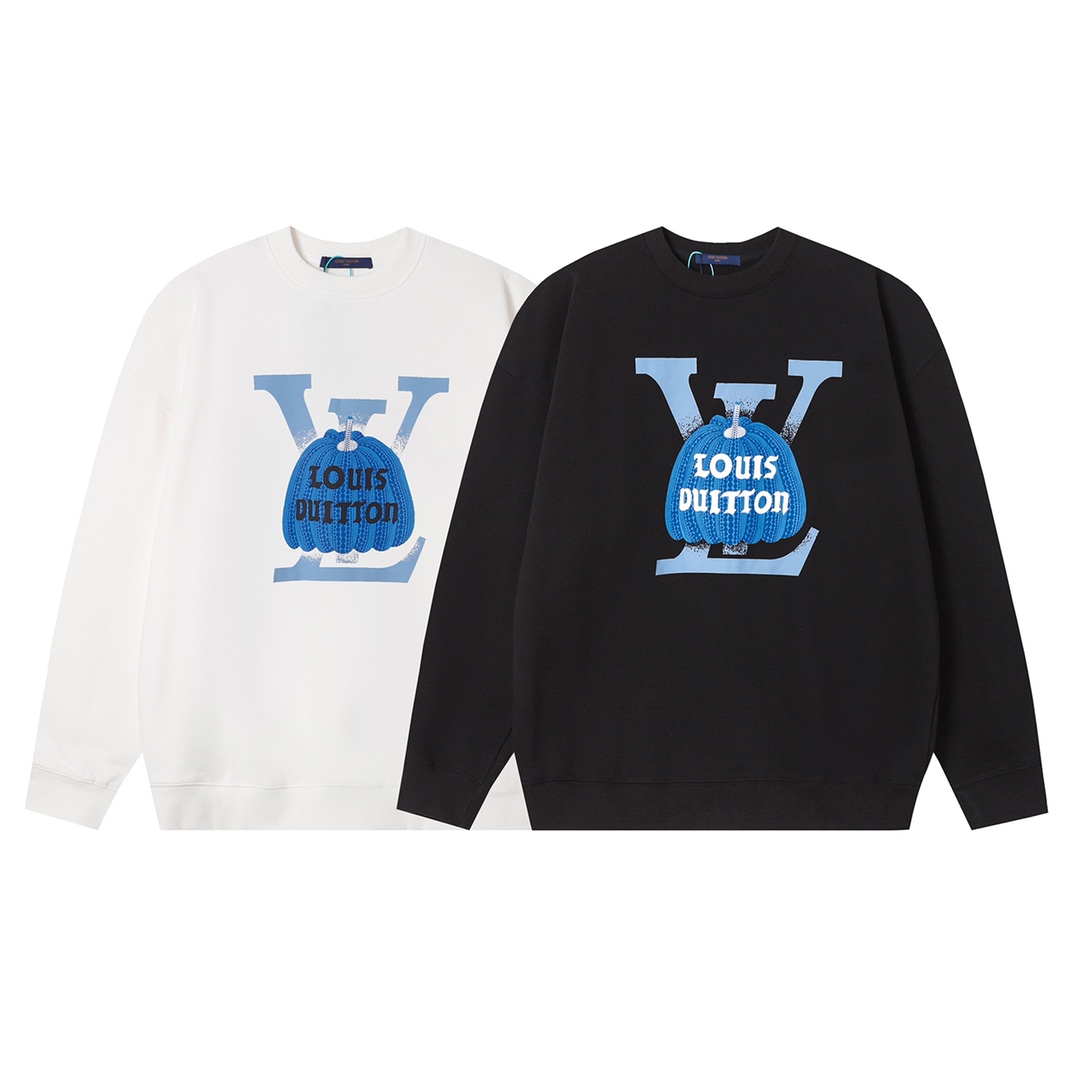 【LOUIS VUITTON  公式旗艦店】ルイヴィトン 丸首の衛衣 スウェット ご好評に付き再入荷 240808