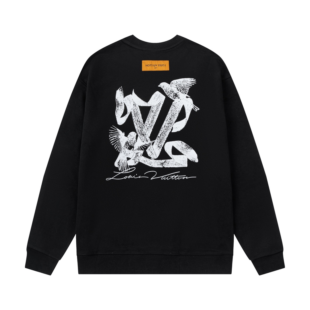 LV【LOUIS VUITTON  公式旗艦店】ルイヴィトン 丸首の衛衣 スウェット ご好評に付き再入荷！ 241121