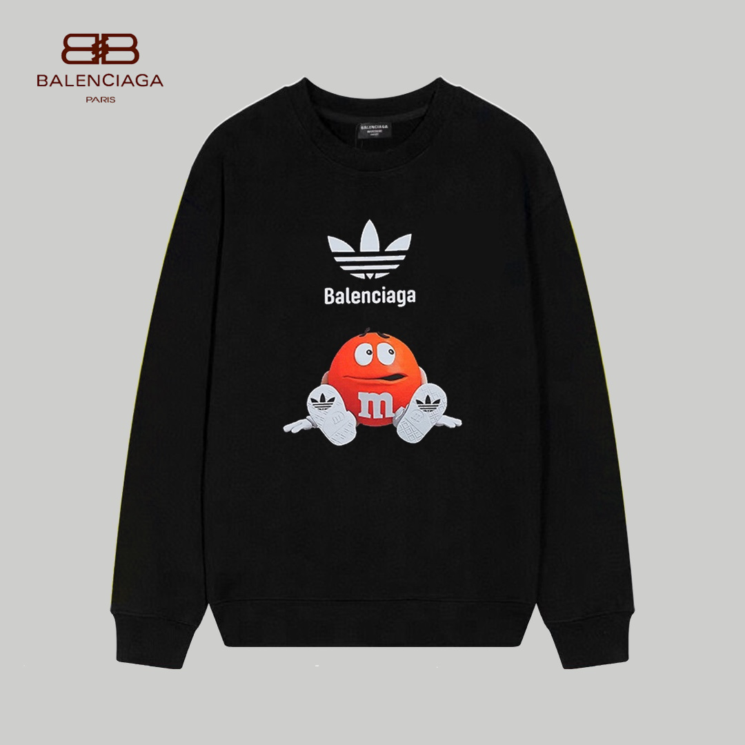 【BALENCIAGA 公式旗艦店】バレンシアガ 丸首の衛衣 スウェット ご好評に付き再入荷！