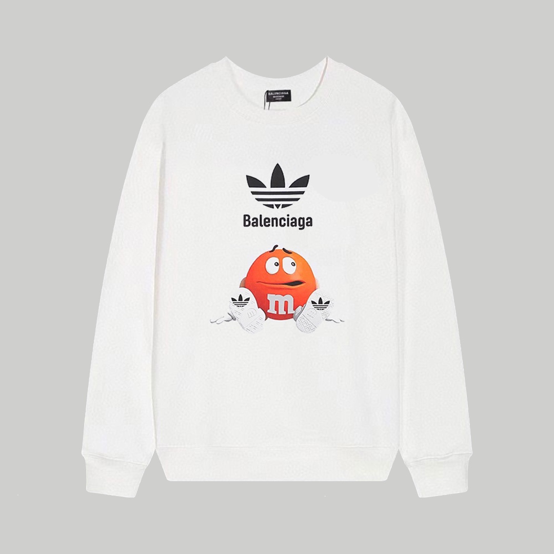 【BALENCIAGA 公式旗艦店】バレンシアガ 丸首の衛衣 スウェット ご好評に付き再入荷！