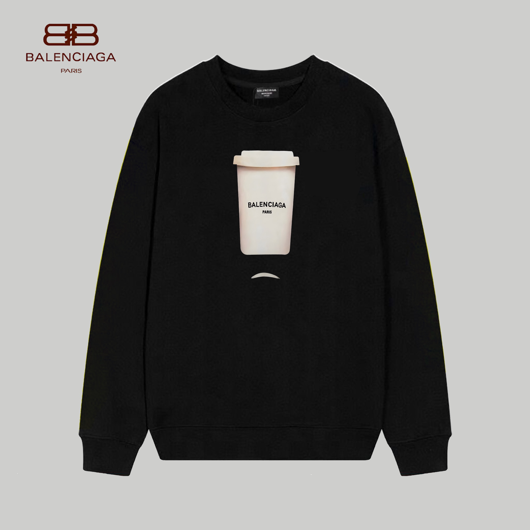 【BALENCIAGA 公式旗艦店】バレンシアガ 丸首の衛衣 スウェット ご好評に付き再入荷 240809