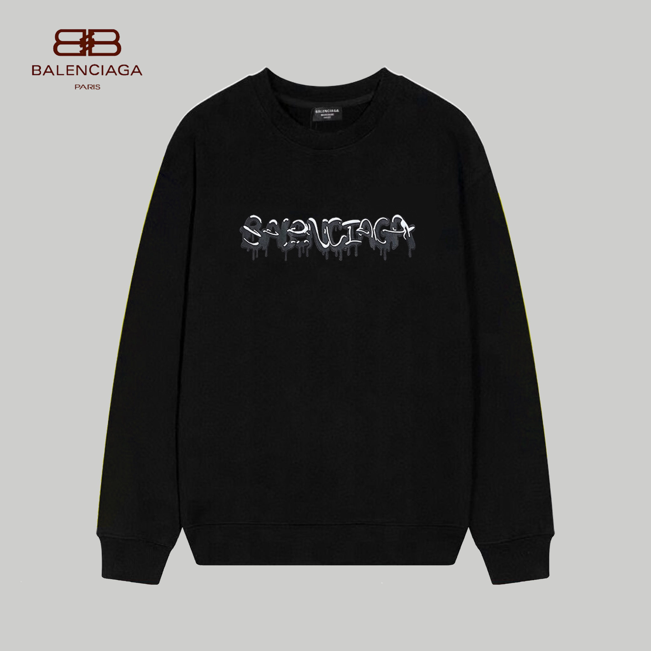【BALENCIAGA 公式旗艦店】バレンシアガ 丸首の衛衣 スウェット ご好評に付き再入荷 240809
