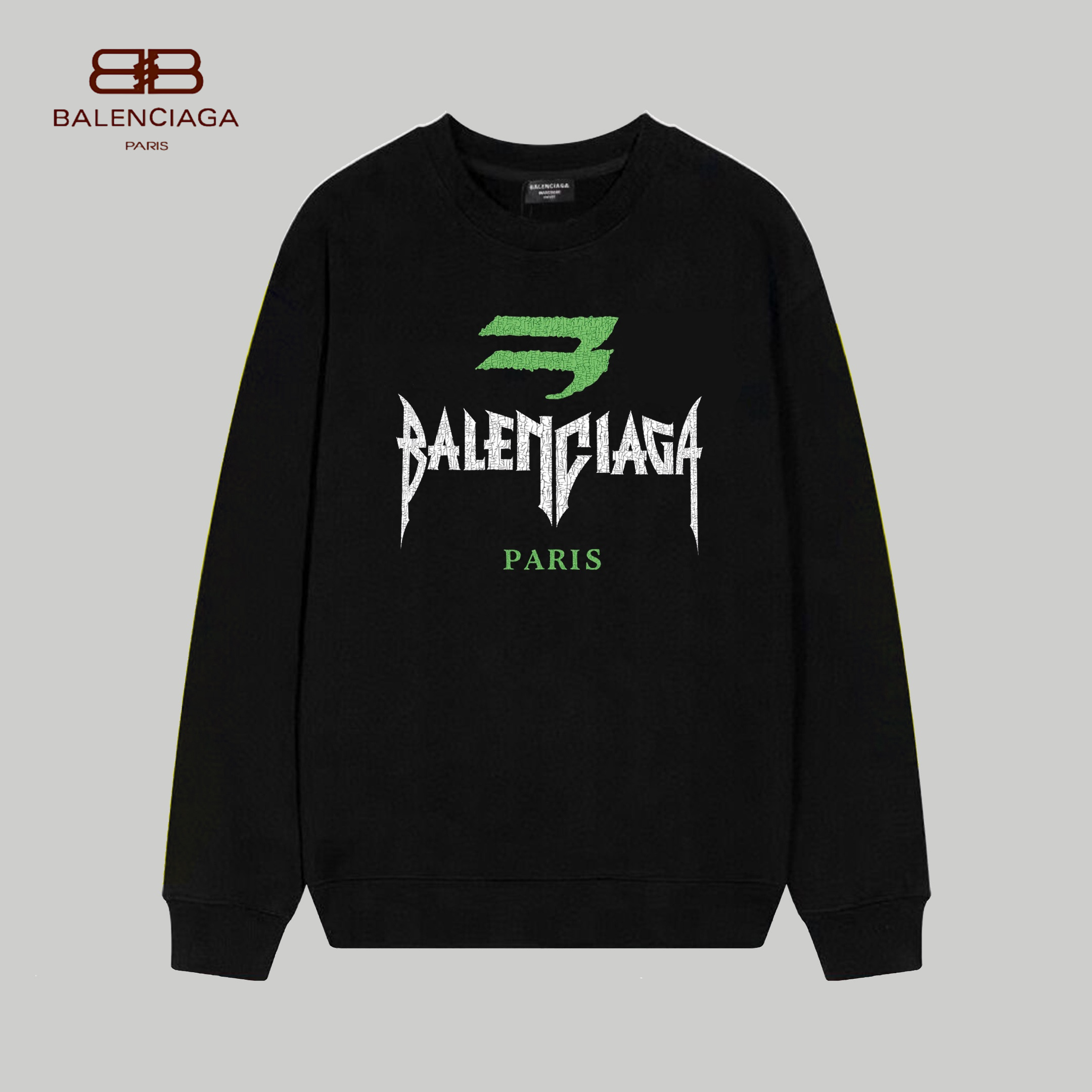 【BALENCIAGA 公式旗艦店】バレンシアガ 丸首の衛衣 スウェット ご好評に付き再入荷 240809