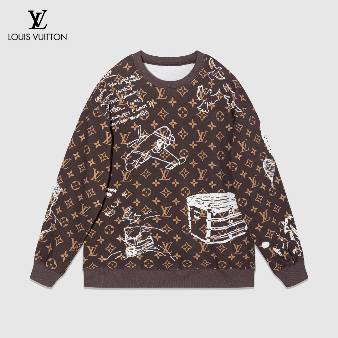 【LOUIS VUITTON  公式旗艦店】ルイヴィトン 丸首の衛衣 スウェットご好評に付き再入荷！