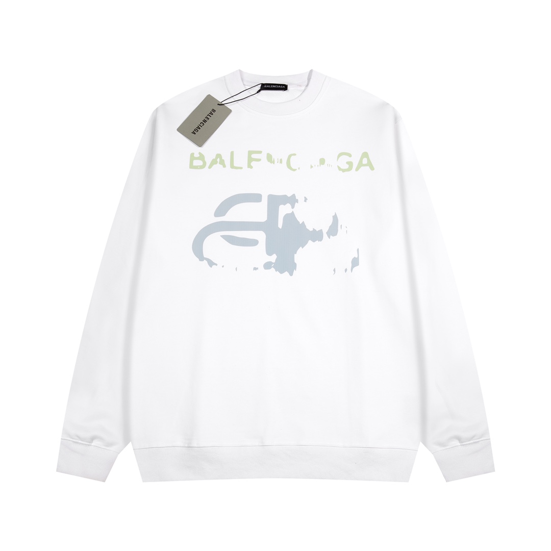 【BALENCIAGA 公式旗艦店】バレンシアガ 丸首の衛衣 スウェット ご好評に付き再入荷！
