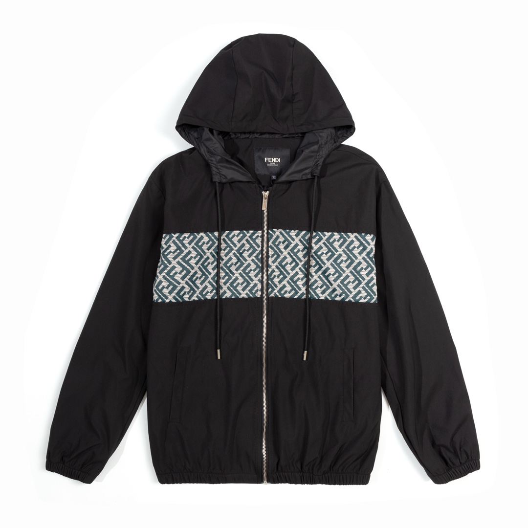 【FENDI 公式 旗艦店】ルイヴィトン フーデッド ジャケット 男女兼用