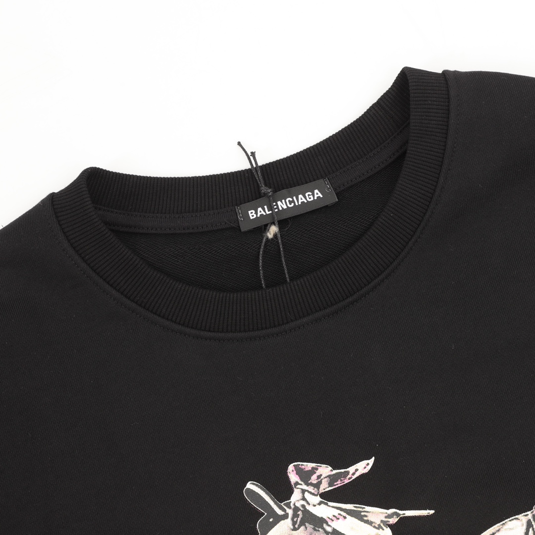 【BALENCIAGA 公式旗艦店】バレンシアガ 丸首の衛衣 スウェット ご好評に付き再入荷！