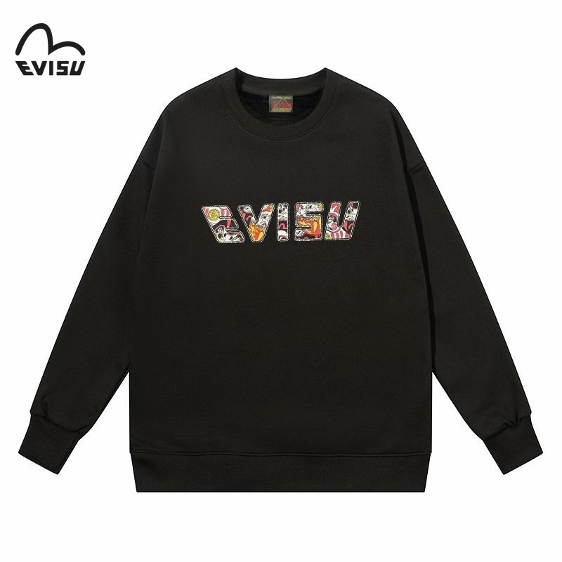 【EVISU 公式旗艦店】エヴィス 丸首の衛衣 スウェット ご好評に付き再入荷 240816