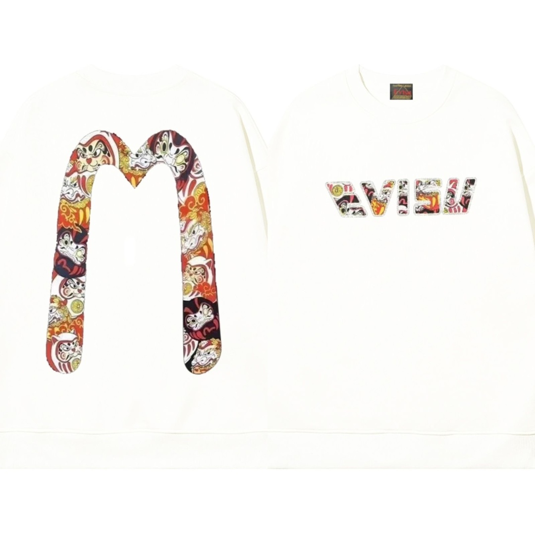 【EVISU 公式旗艦店】エヴィス 丸首の衛衣 スウェット ご好評に付き再入荷 240816