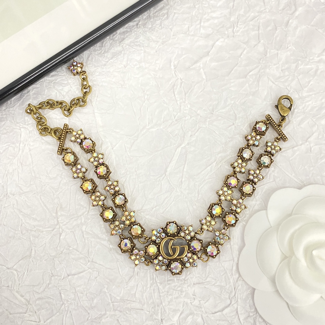 【GUCCI】ブレスレット、ファッションシンプルなスタイル