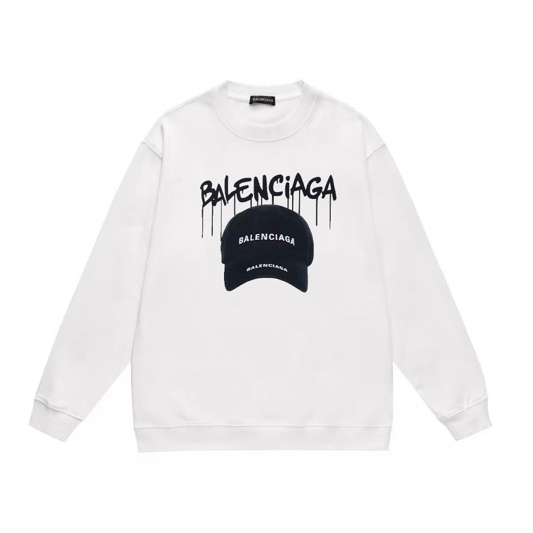 【BALENCIAGA 公式旗艦店】バレンシアガ 丸首の衛衣 スウェット ご好評に付き再入荷！