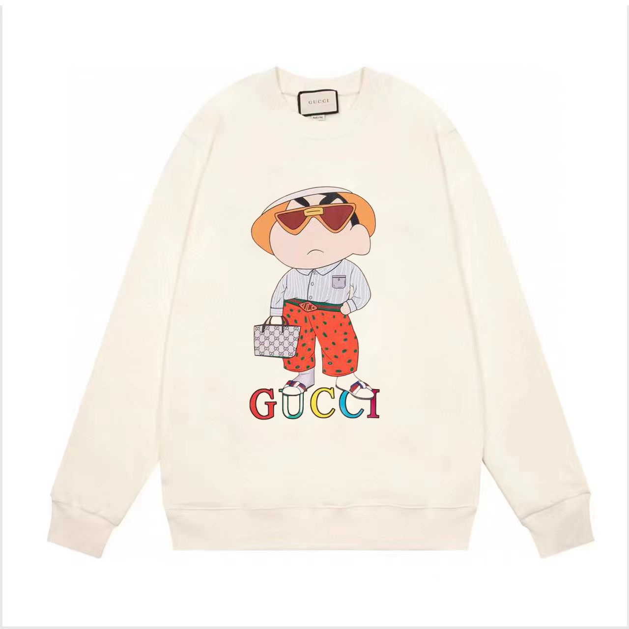 【GUCCI  公式旗艦店】グッチ 丸首の衛衣 スウェットご好評に付き再入荷 240828