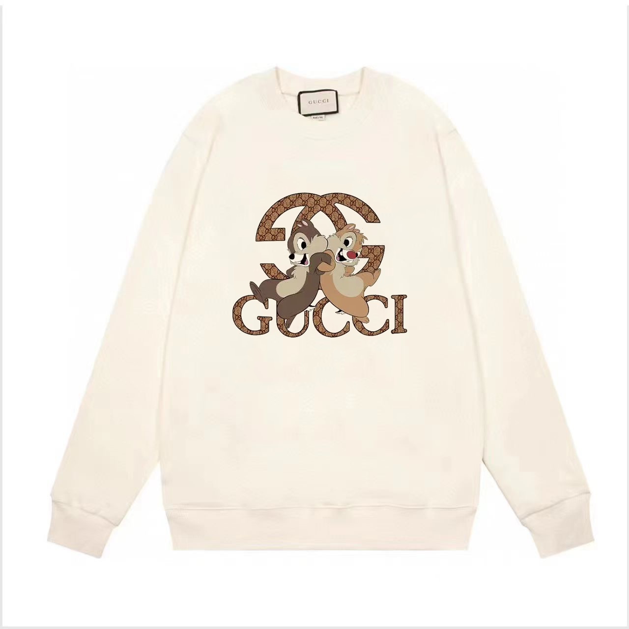 【GUCCI  公式旗艦店】グッチ  丸首の衛衣  スウェット ご好評に付き再入荷！241120