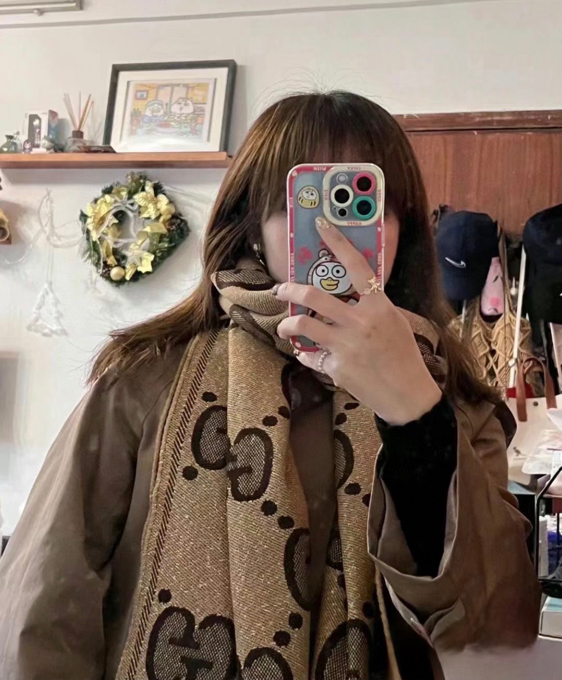 【GUCCI グッチ】スカーフ45*195CM