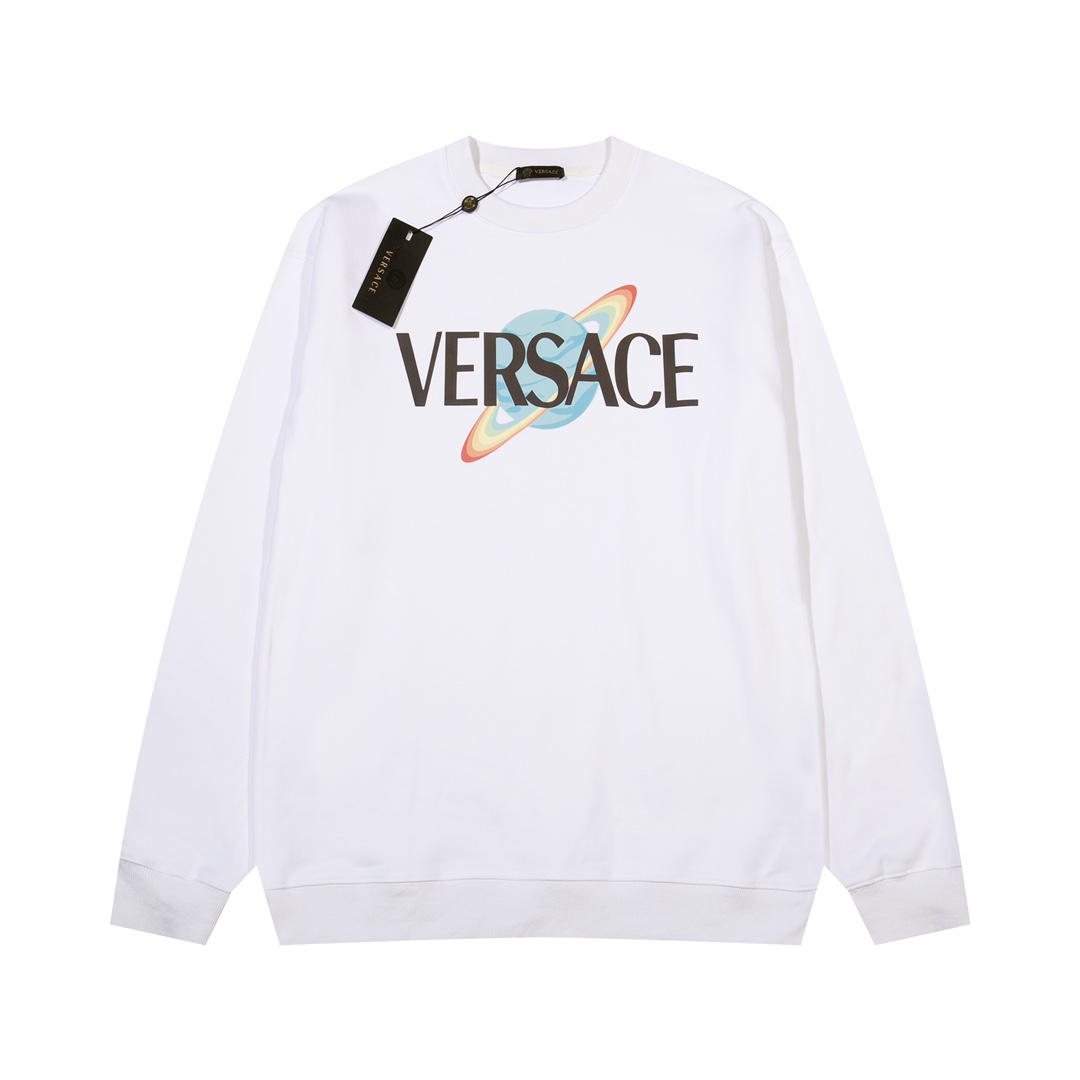 【VERSACE   公式旗艦店】ヴェルサーチ  丸首の衛衣   スウェットご好評に付き再入荷！