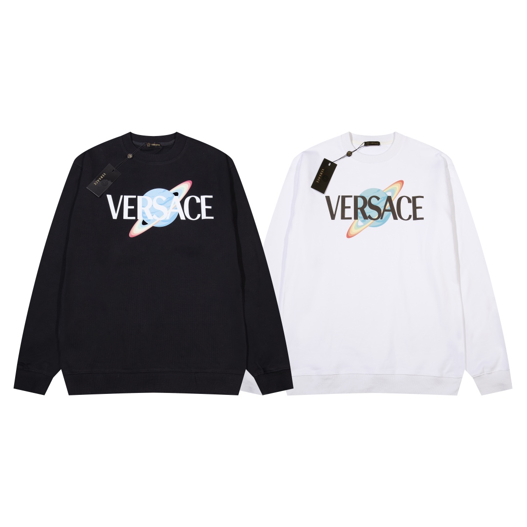 【VERSACE   公式旗艦店】ヴェルサーチ  丸首の衛衣   スウェットご好評に付き再入荷！