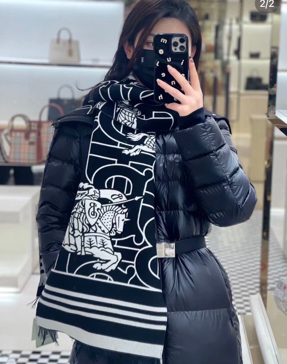 【BURBERRY  バーバリー】スカーフ33*188CM