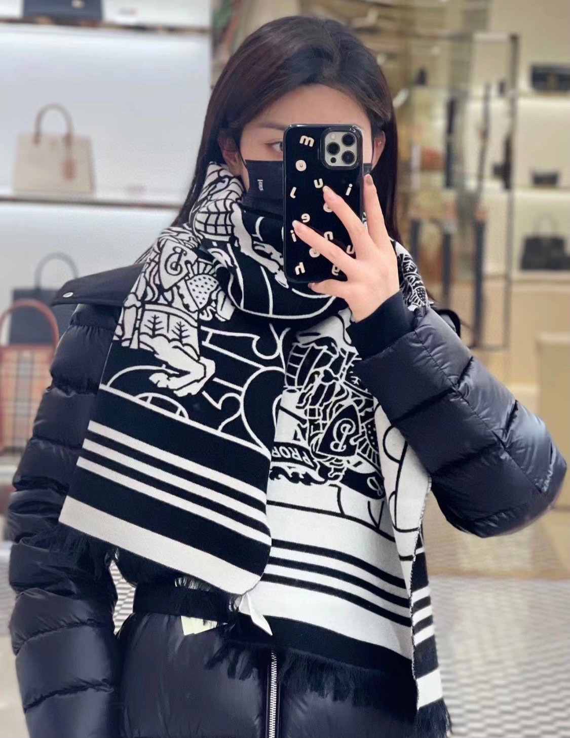 【BURBERRY  バーバリー】スカーフ33*188CM