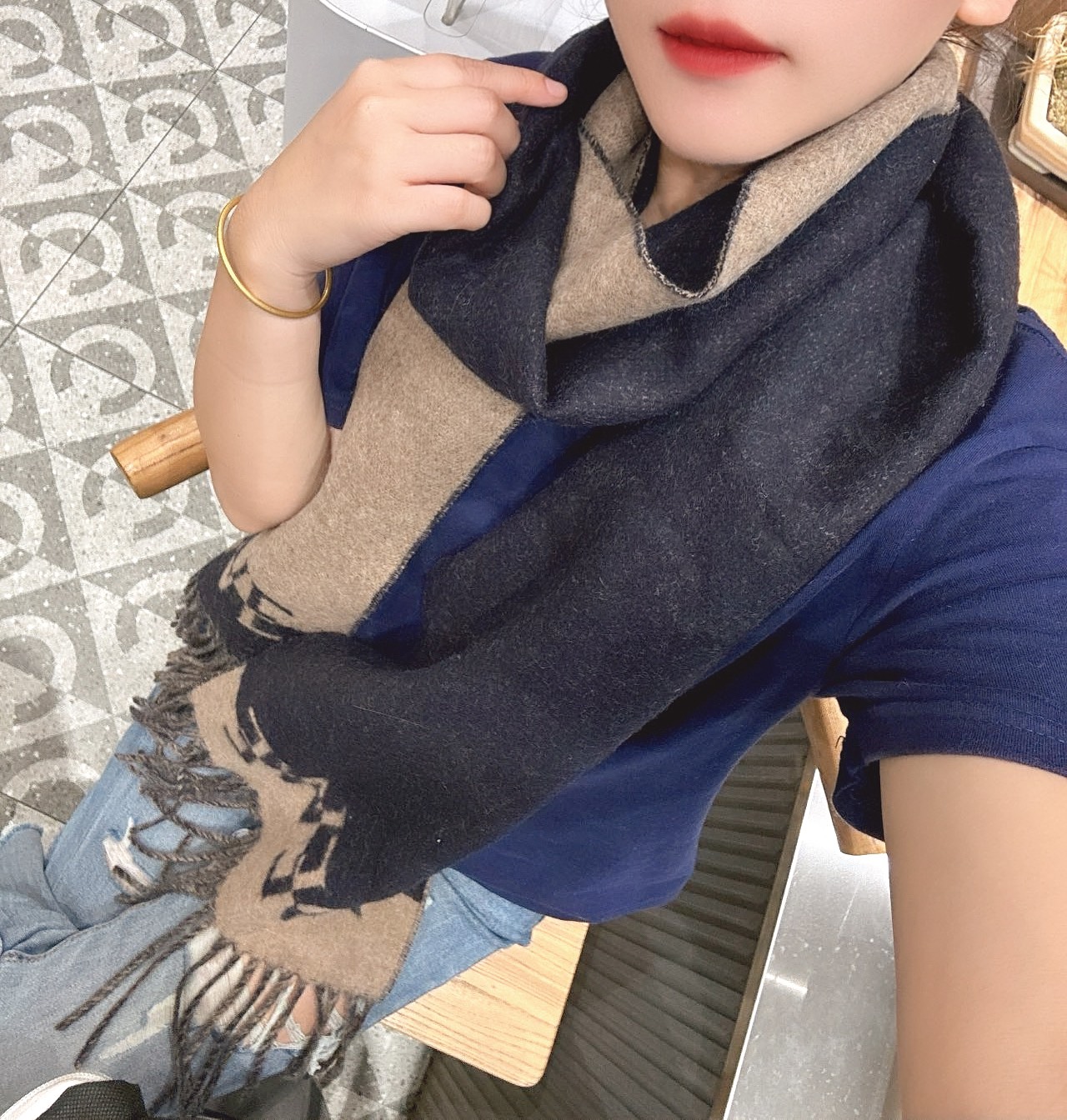 【LOEWE ロエベ】スカーフ35*180CM