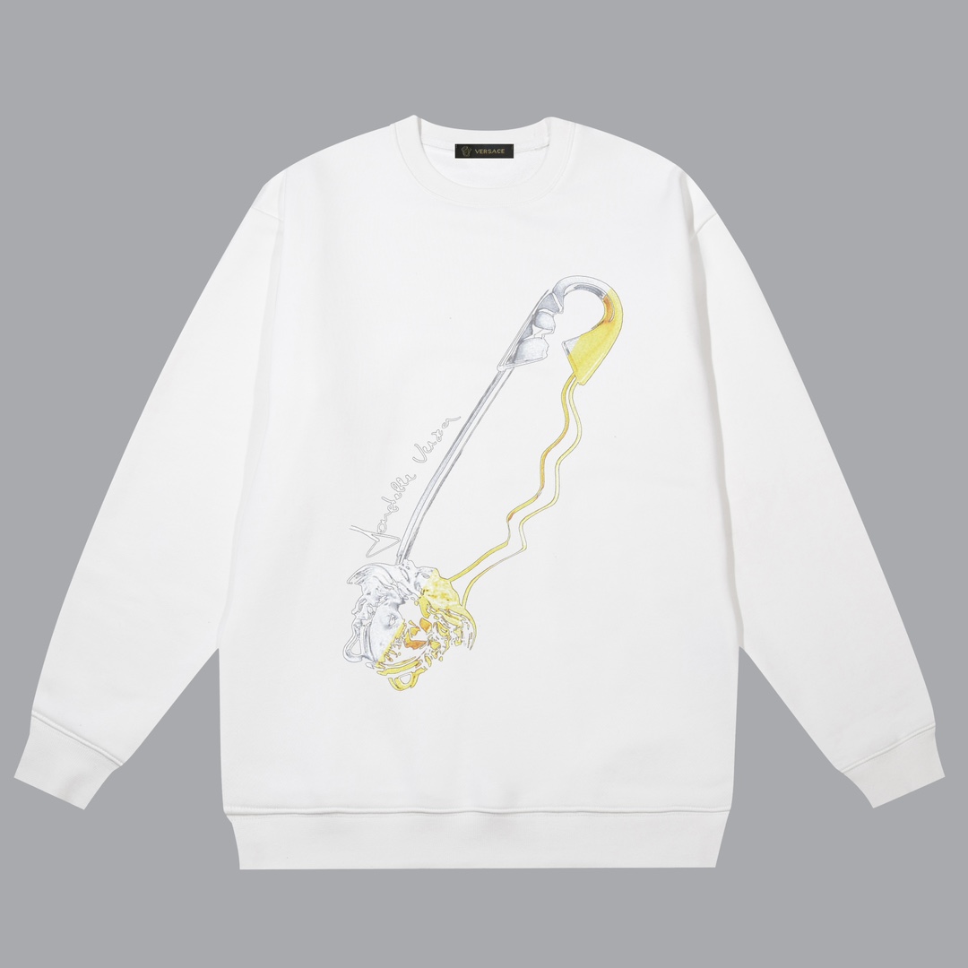 【VERSACE 公式旗艦店】ヴェルサーチ   丸首の衛衣  スウェットご好評に付き再入荷！