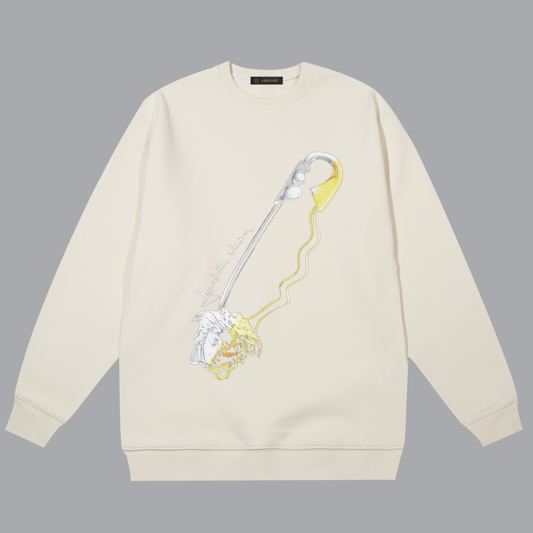 【VERSACE 公式旗艦店】ヴェルサーチ   丸首の衛衣  スウェットご好評に付き再入荷！