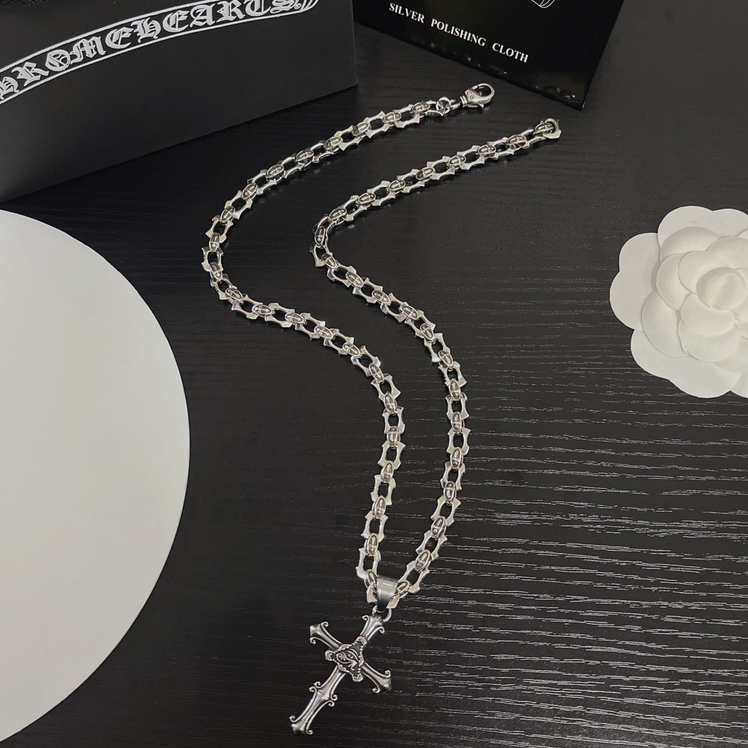 【CHROME HEARTS】ネックレス、新しいネックレス万能シンプルファッションオーナメント  241014