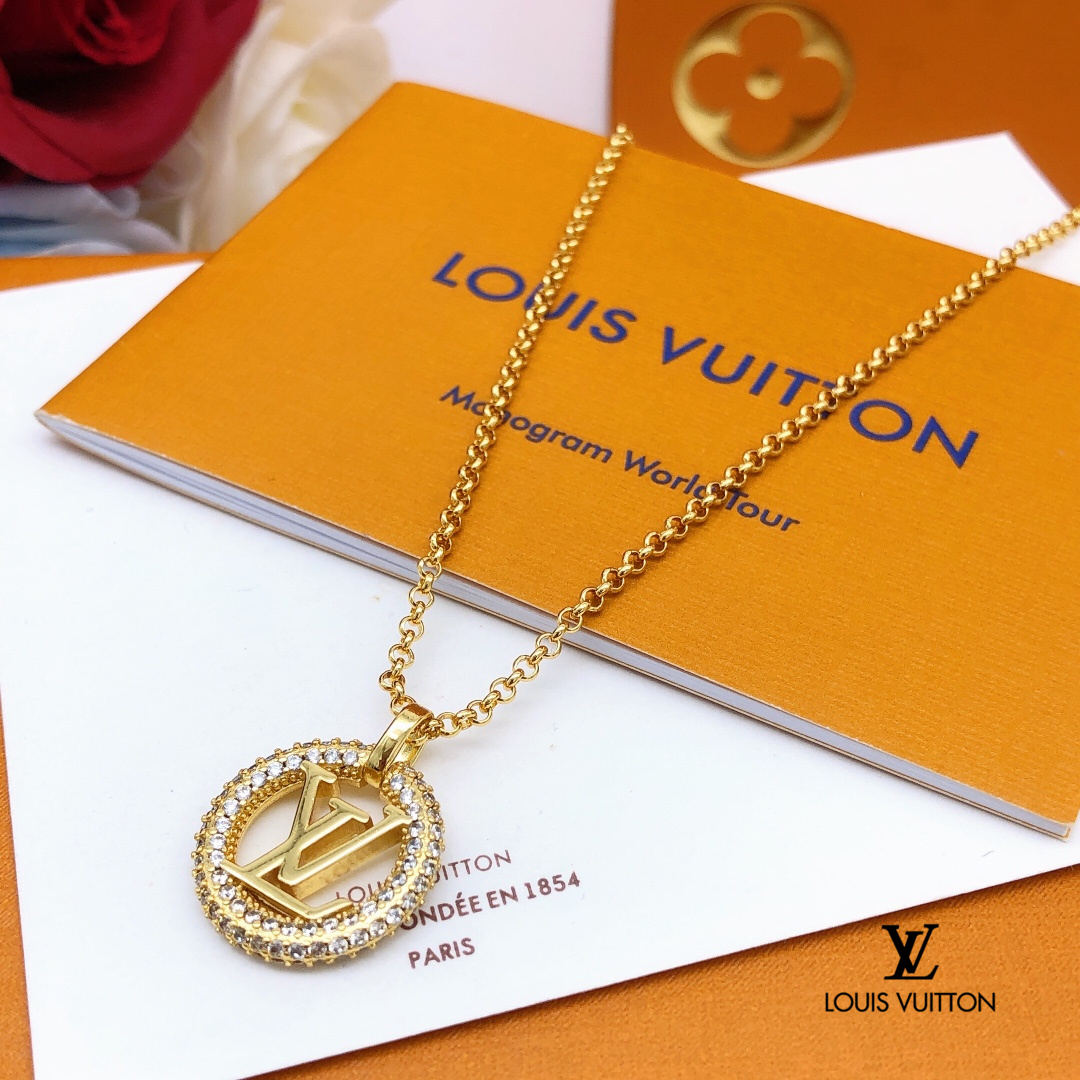 【LOUIS VUITTON】ネックレス、新しいネックレス万能シンプルファッションオーナメント