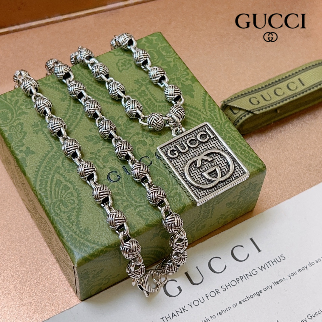【GUCCI】ネックレス、新しいネックレス万能シンプルファッションオーナメント