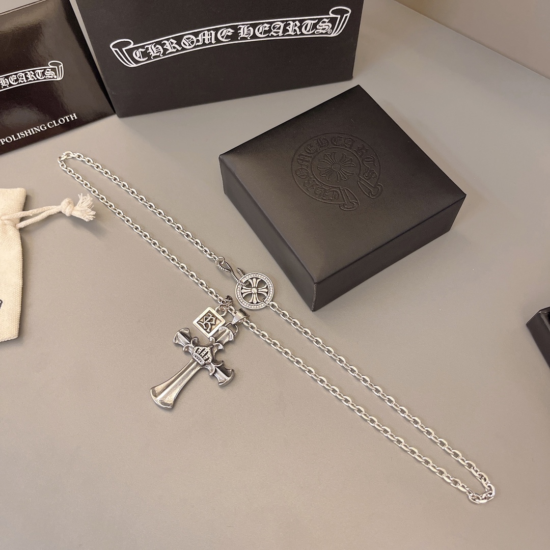 【CHROME HEARTS】ネックレス、新しいネックレス万能シンプルファッションオーナメント  241014