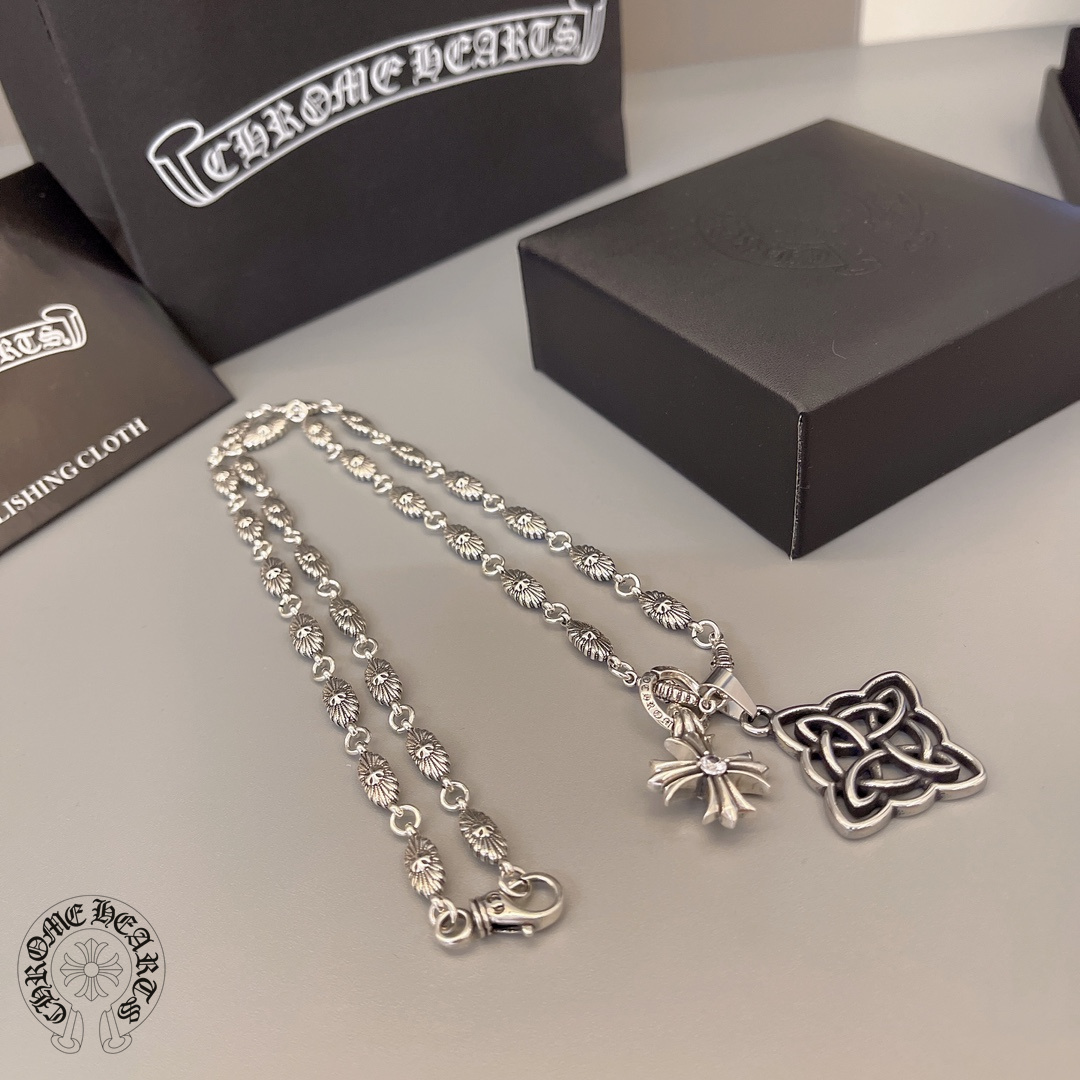 【CHROME HEARTS】ネックレス、新しいネックレス万能シンプルファッションオーナメント240812