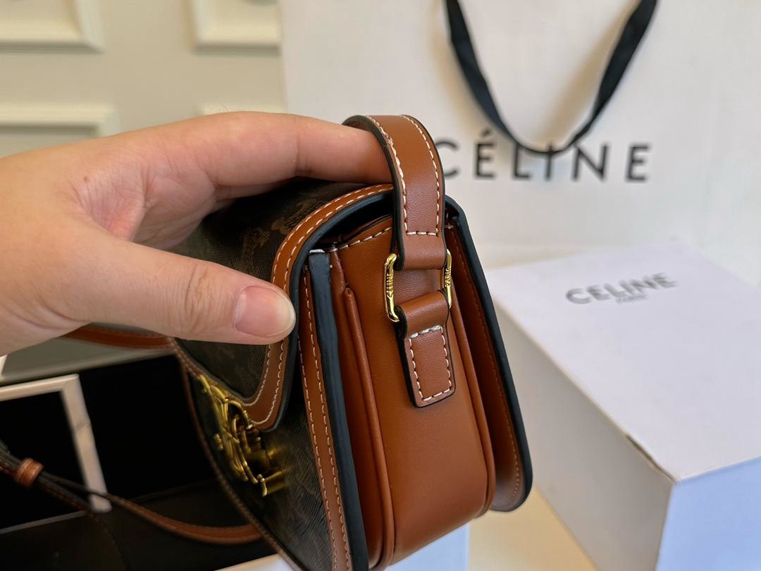 【CELINE 公式旗艦店】セリーヌ 斜めがけバッグ 当日出荷 好評に付き再入荷！18*16CM  1240722