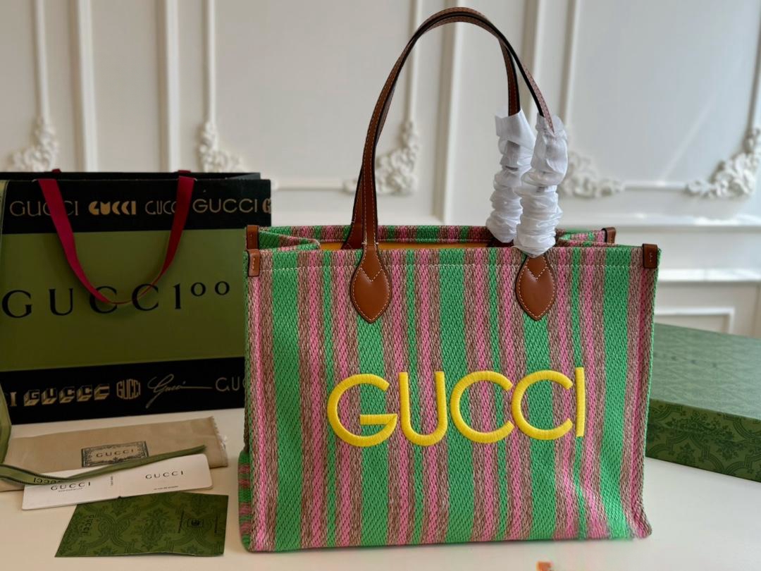 【GUCCI 公式旗艦店】グッチ ハンドバッグ 当日出荷 好評に付き再入荷！40*28CM  240724