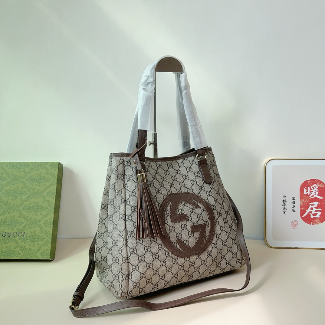 【GUCCI 公式旗艦店】グッチ ハンドバッグ 当日出荷 好評に付き再入荷！31*29CM  240724