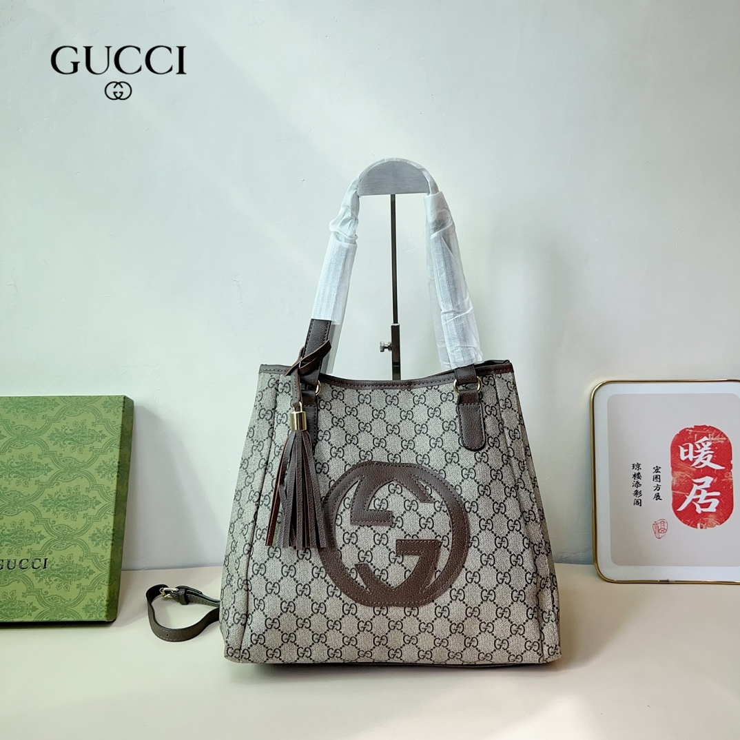 【GUCCI 公式旗艦店】グッチ ハンドバッグ 当日出荷 好評に付き再入荷！31*29CM  240724