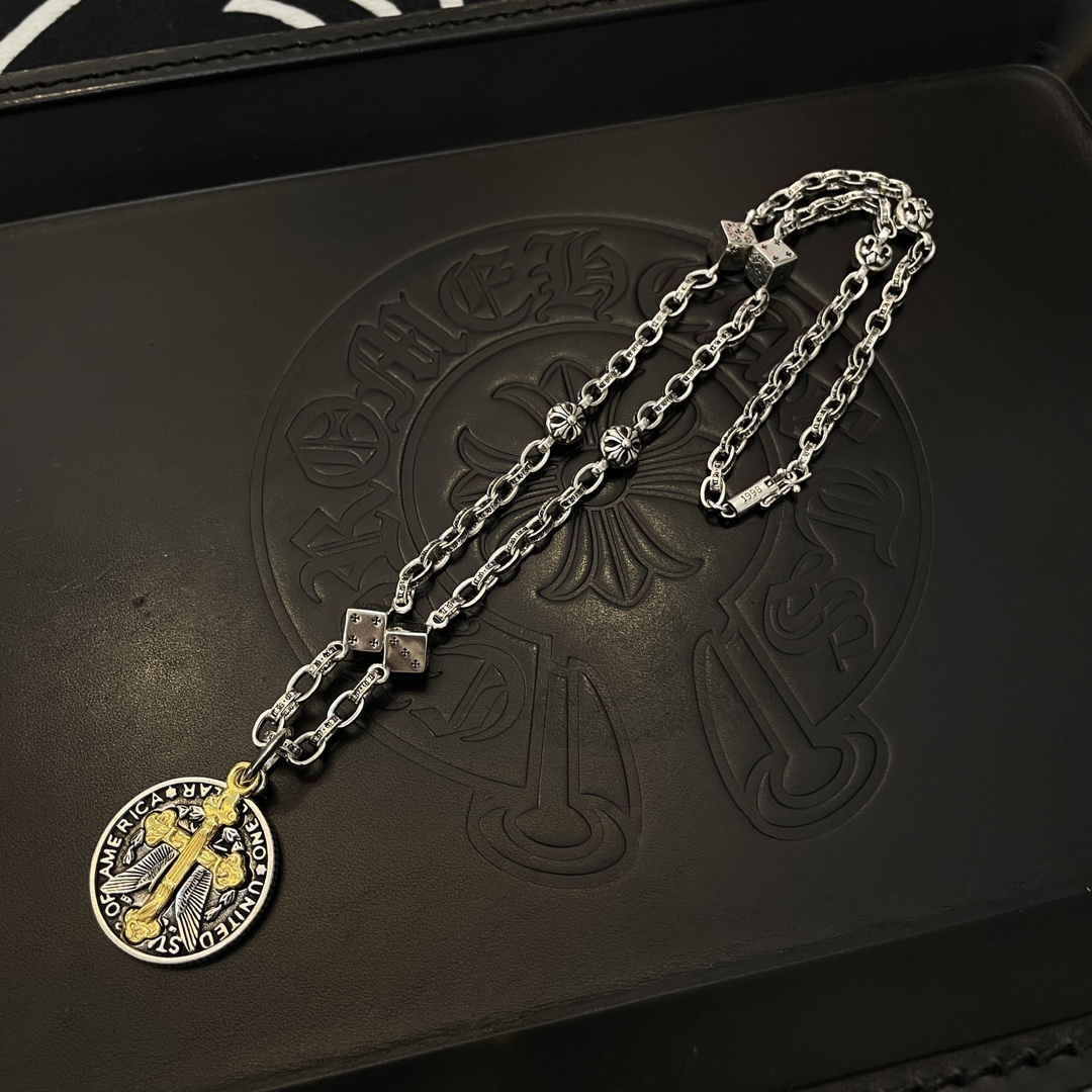 【CHROME HEARTS】ネックレス、新しいネックレス万能シンプルファッションオーナメント 240727