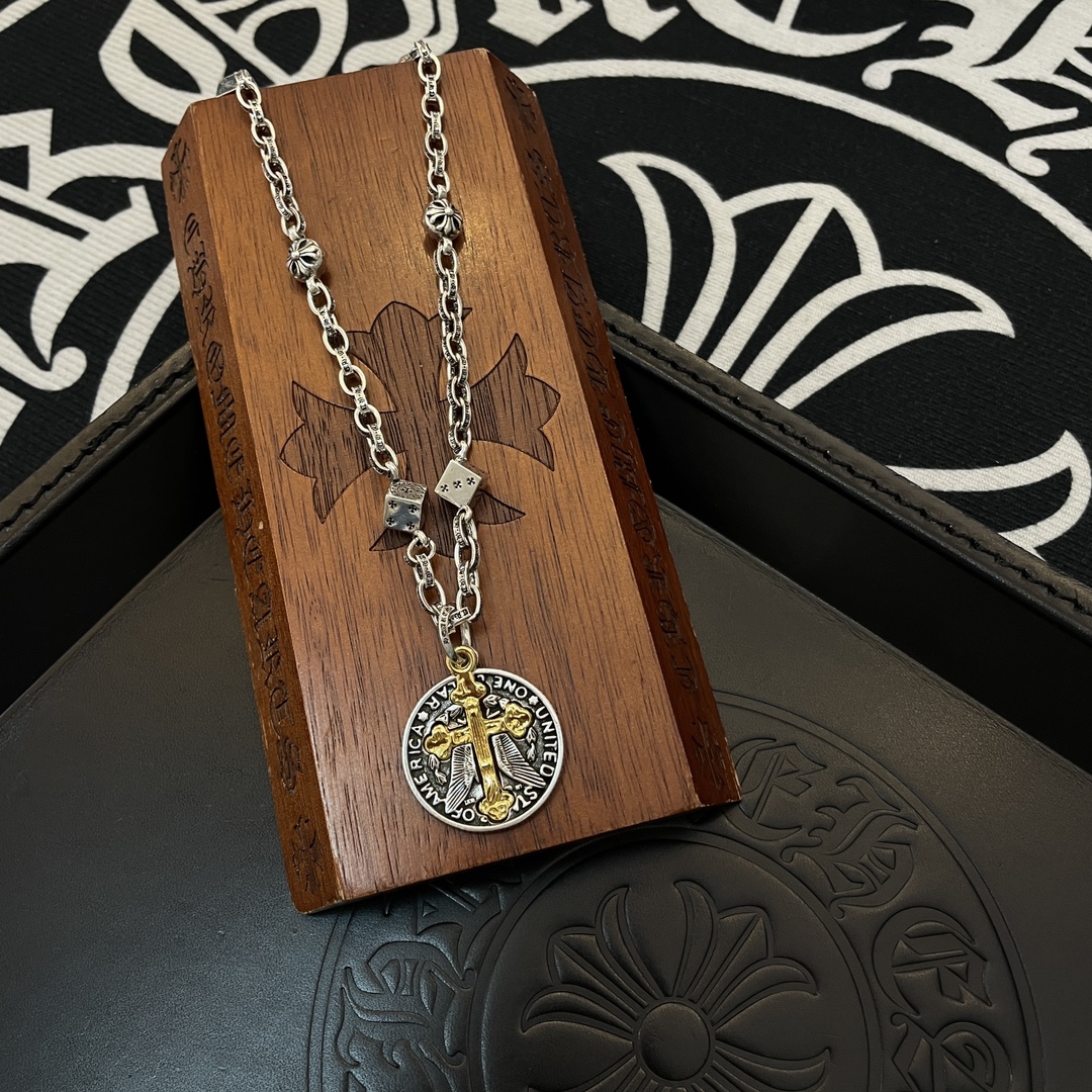 【CHROME HEARTS】ネックレス、新しいネックレス万能シンプルファッションオーナメント 240727