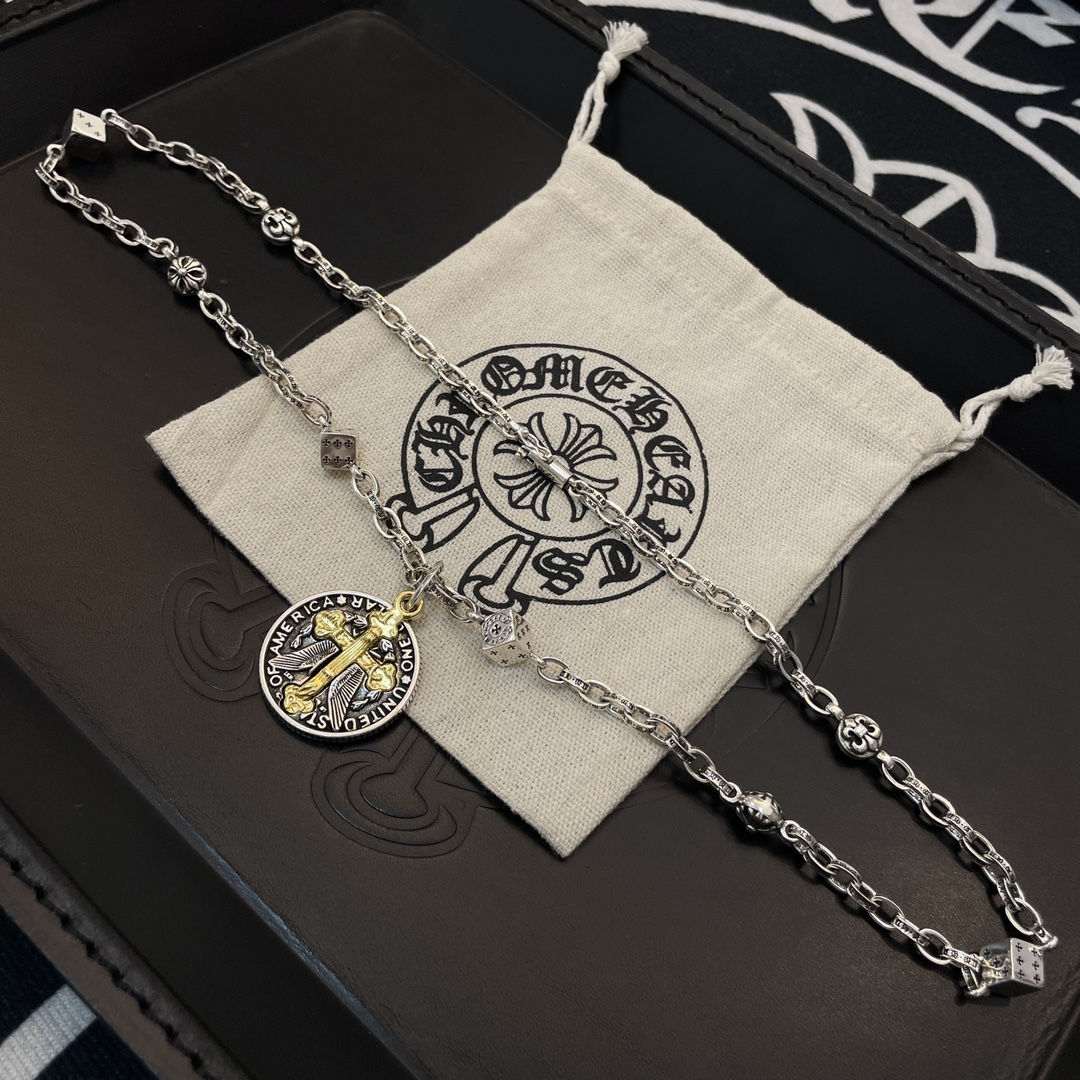 【CHROME HEARTS】ネックレス、新しいネックレス万能シンプルファッションオーナメント 240727