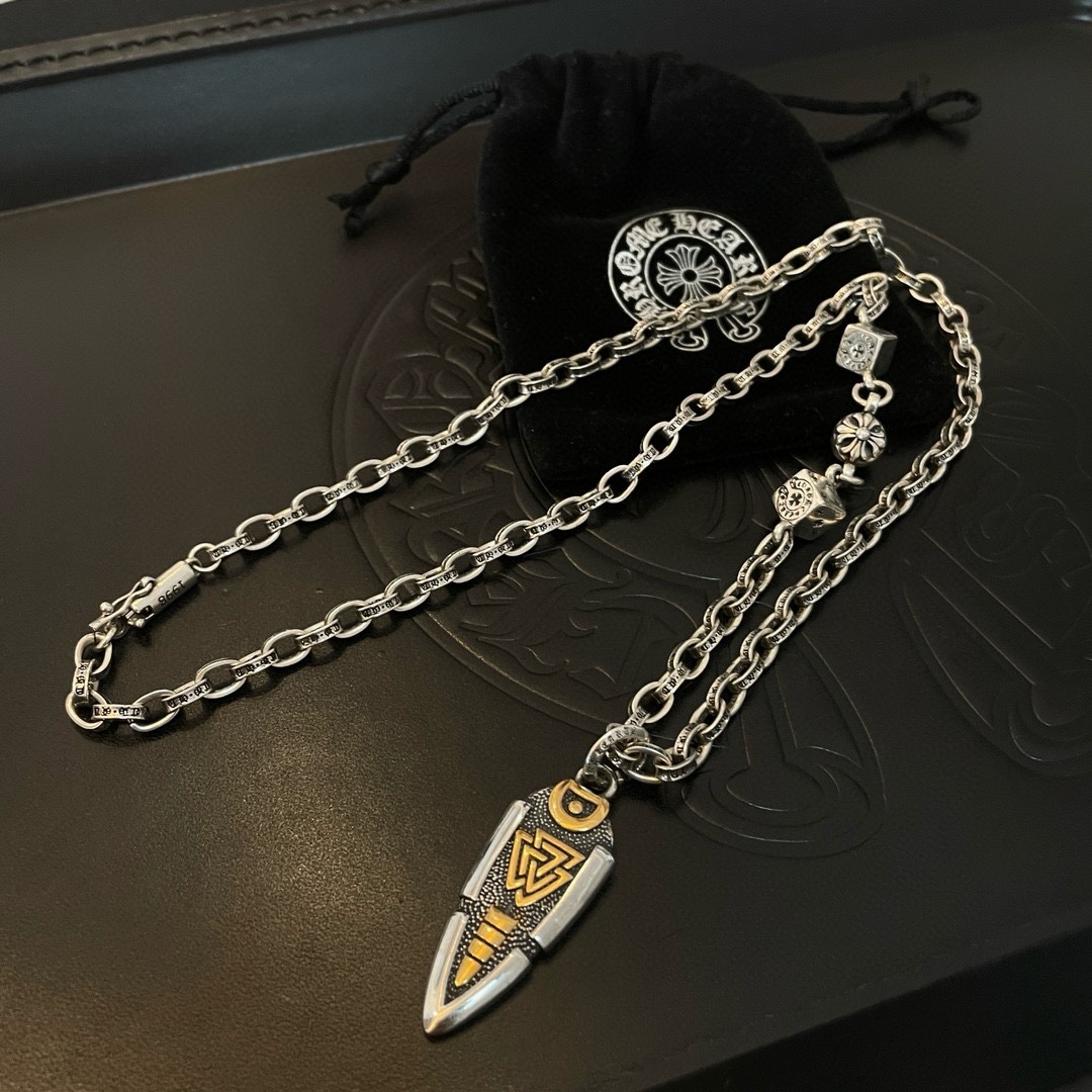 【CHROME HEARTS】ネックレス、新しいネックレス万能シンプルファッションオーナメント 240727