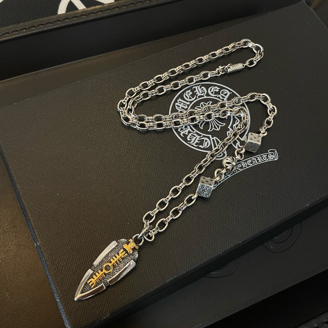 【CHROME HEARTS】ネックレス、新しいネックレス万能シンプルファッションオーナメント 240727