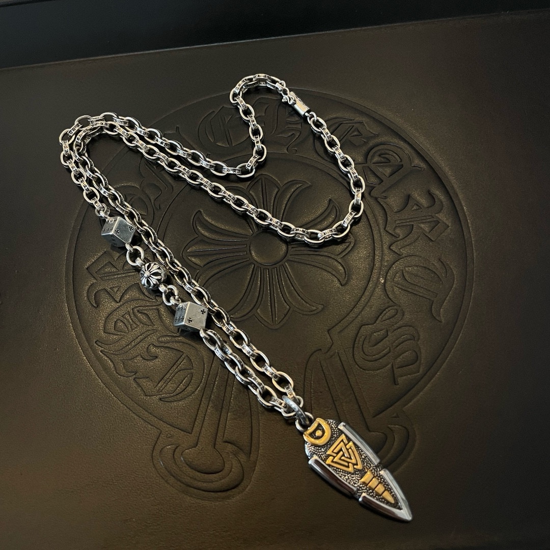【CHROME HEARTS】ネックレス、新しいネックレス万能シンプルファッションオーナメント 240727