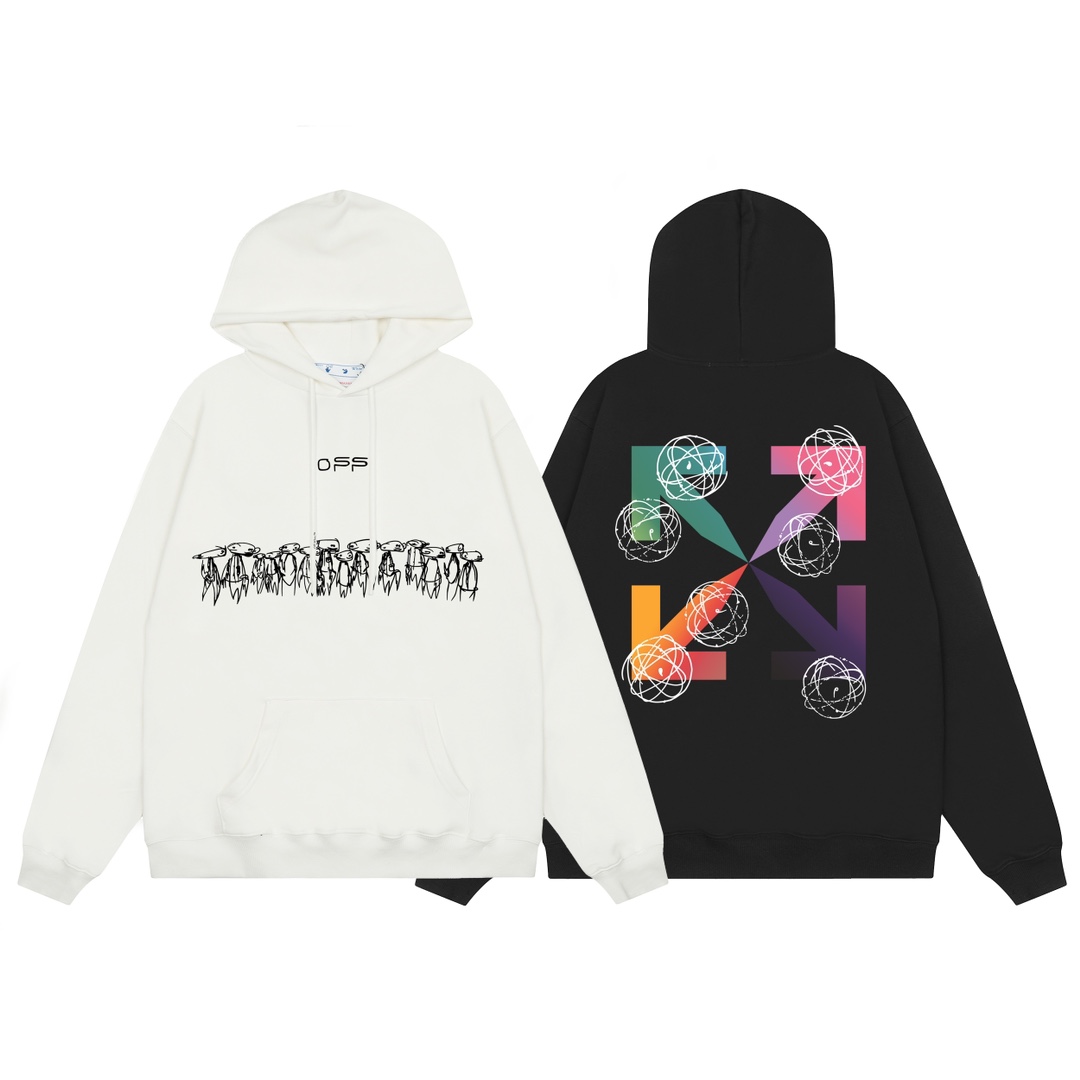 【OFF-WHITE  公式旗艦店】オフホワイトパーカースウェットご好評に付き再入荷 240806