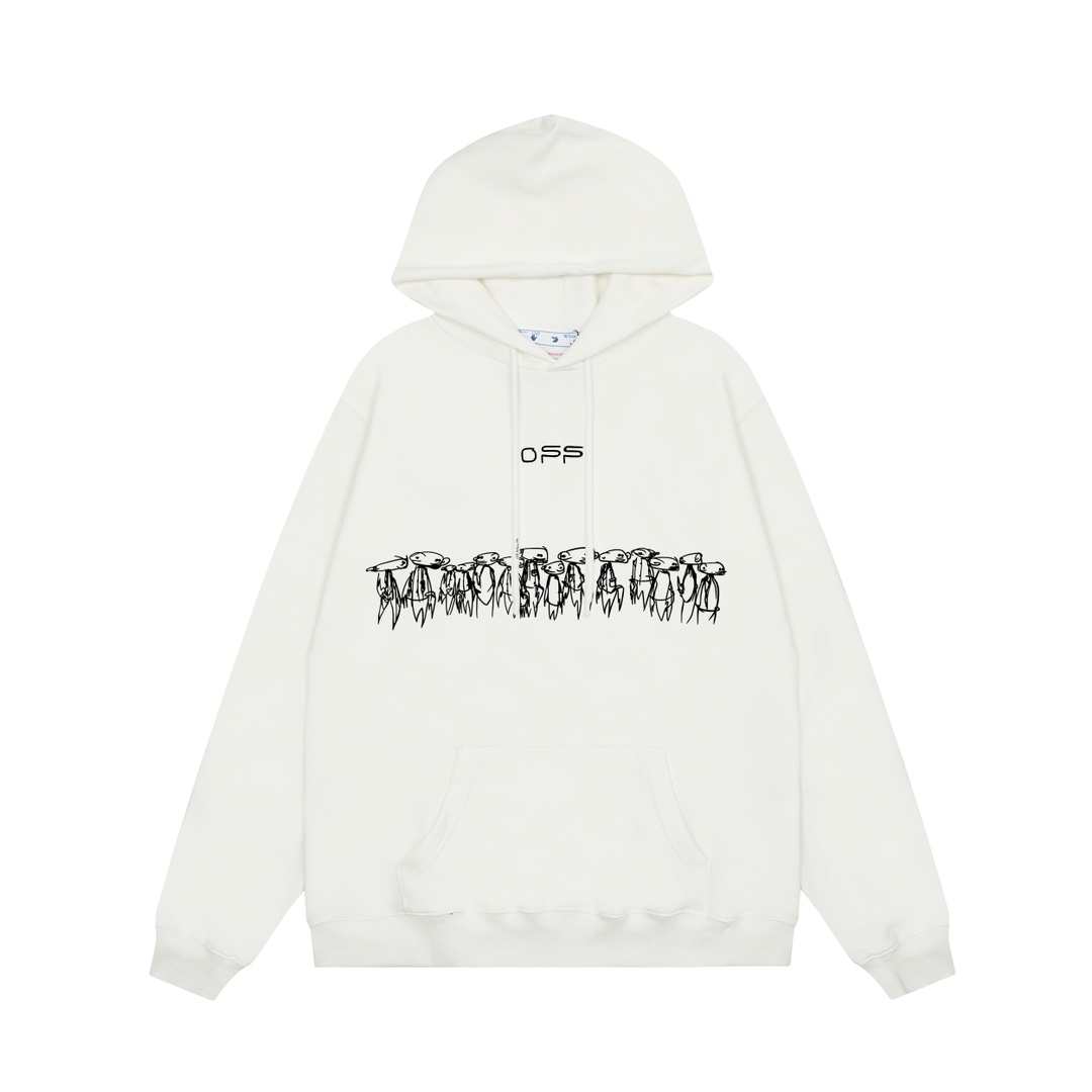 【OFF-WHITE  公式旗艦店】オフホワイトパーカースウェットご好評に付き再入荷 240806