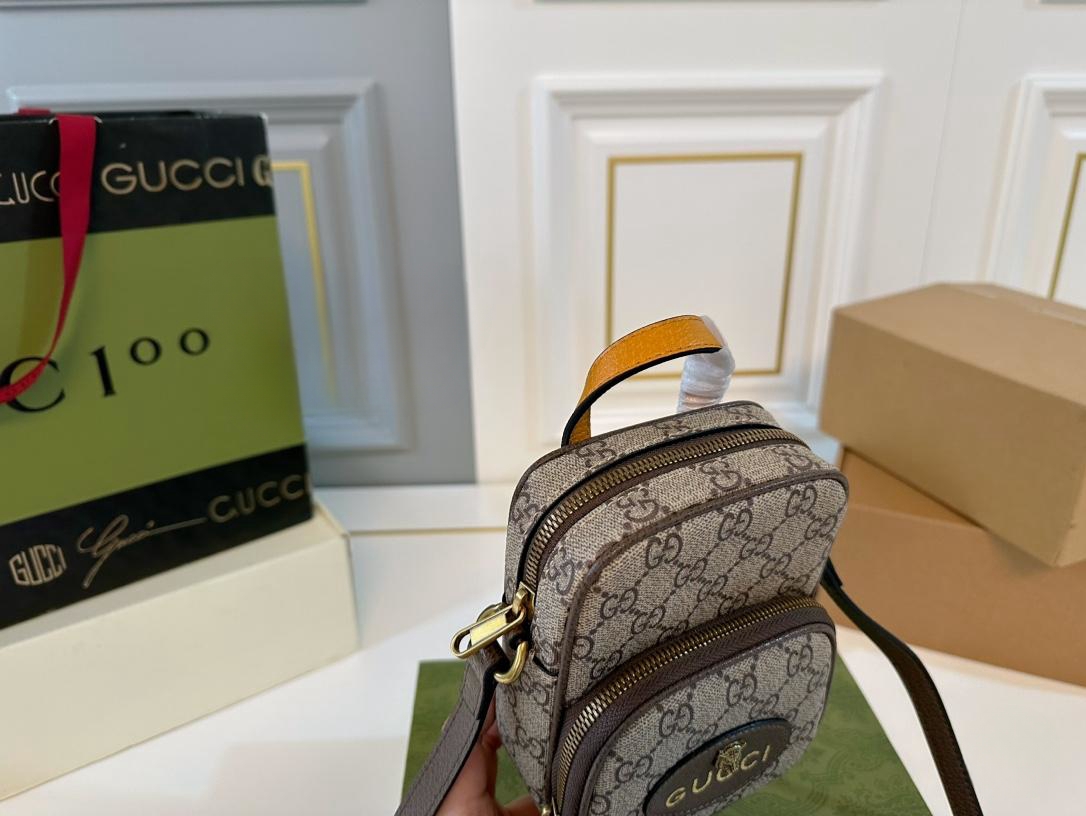 【GUCCI 公式旗艦店】グッチ 斜めがけバッグ 当日出荷 好評に付き再入荷！12*17CM  240724