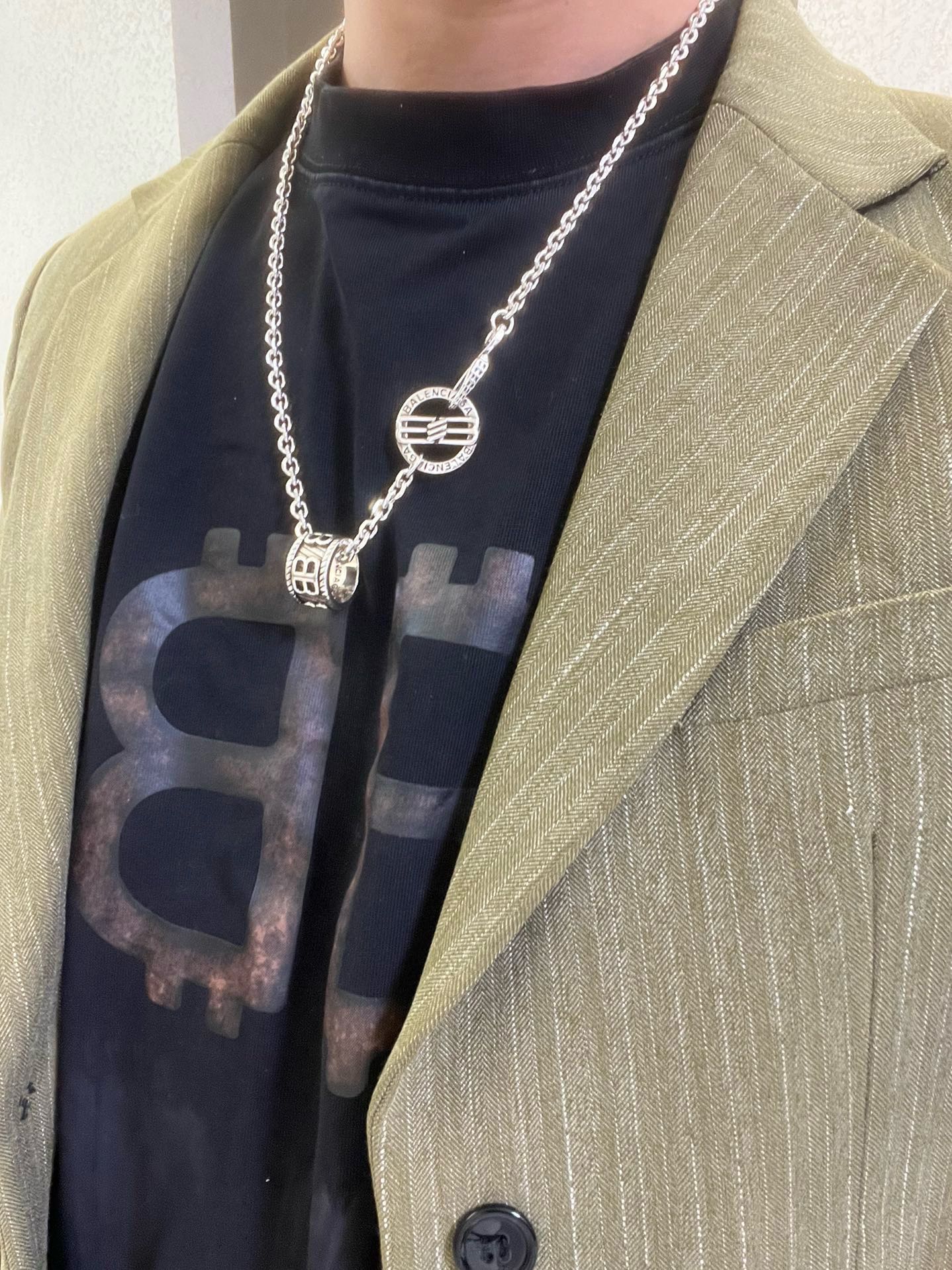 【BALENCIAGA】ネックレス、新しいネックレス万能シンプルファッションオーナメント  240814