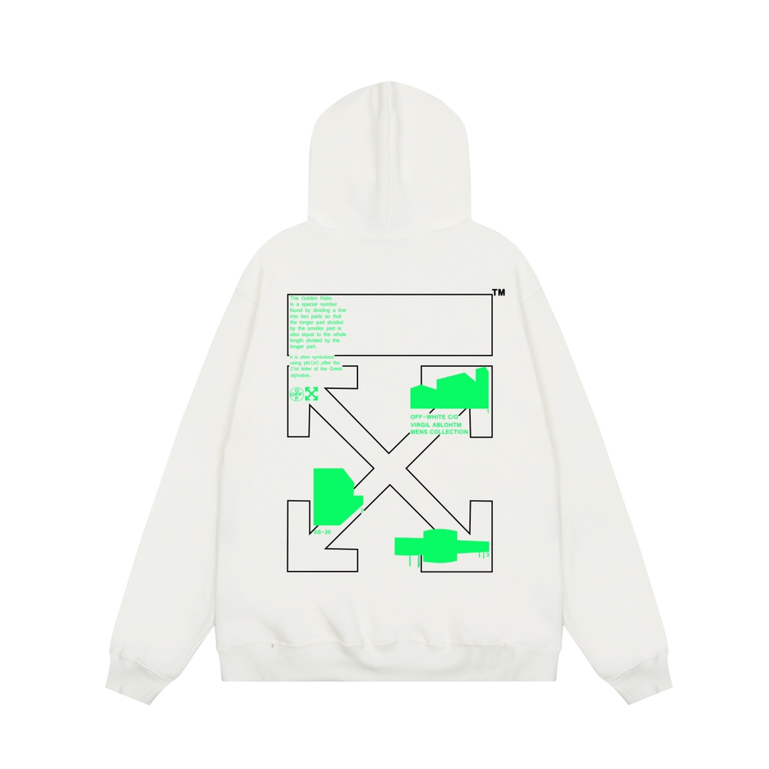 【OFF-WHITE  公式旗艦店】オフホワイトパーカースウェットご好評に付き再入荷 240806