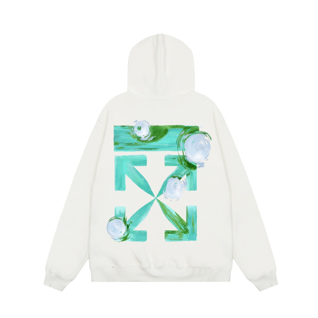 【OFF-WHITE  公式旗艦店】オフホワイトパーカースウェットご好評に付き再入荷 240806