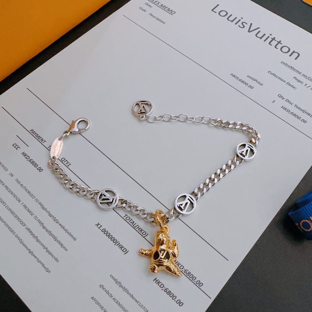 【LOUIS VUITTON】ブレスレット、ファッションシンプルなスタイル240813