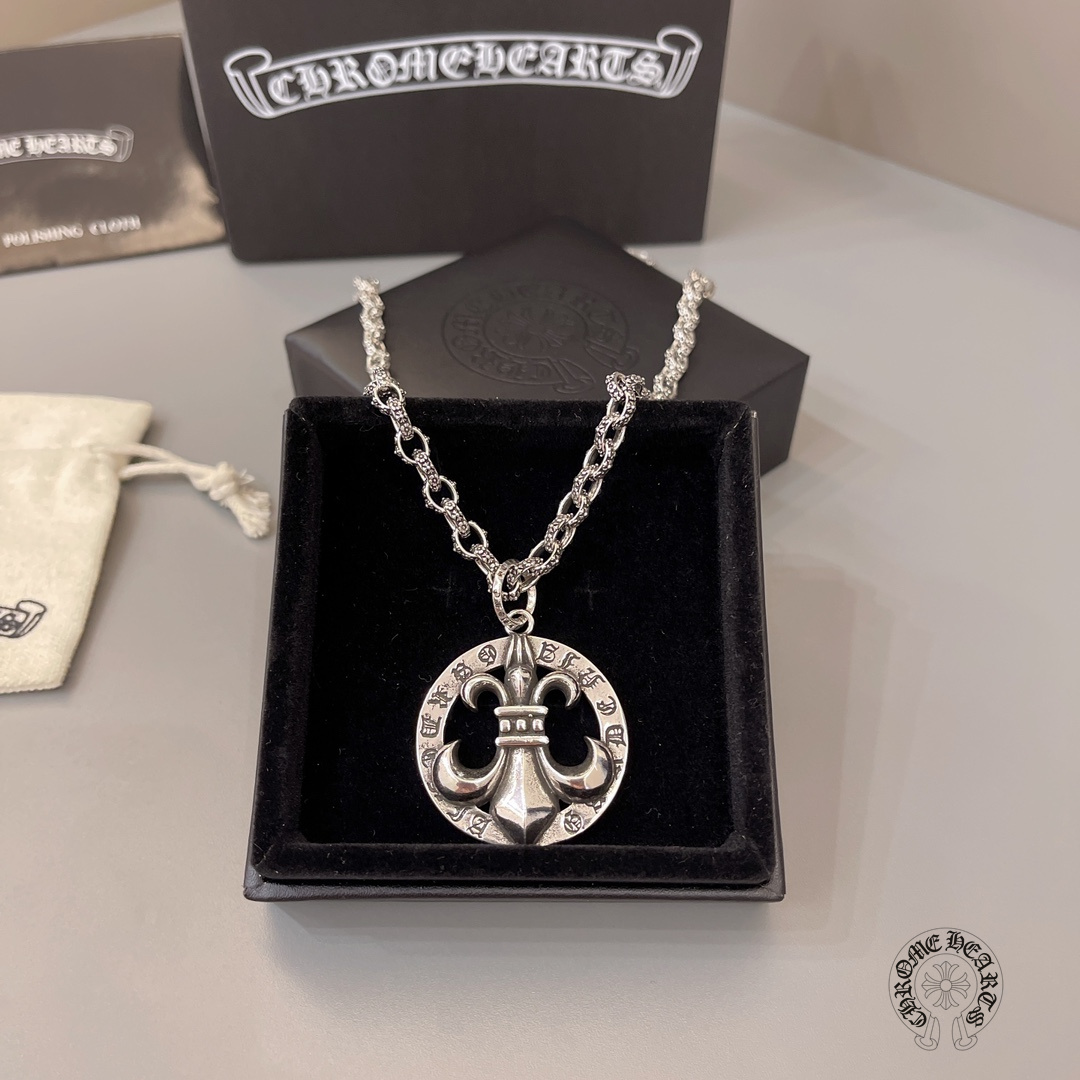 【CHROME HEARTS】ネックレス、新しいネックレス万能シンプルファッションオーナメント240812